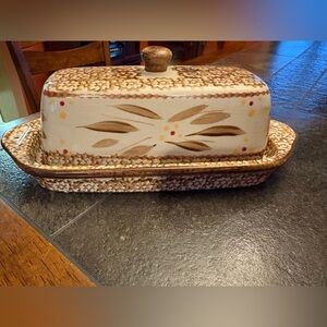 Temp-Tations Old World Pattern Butter Dish
